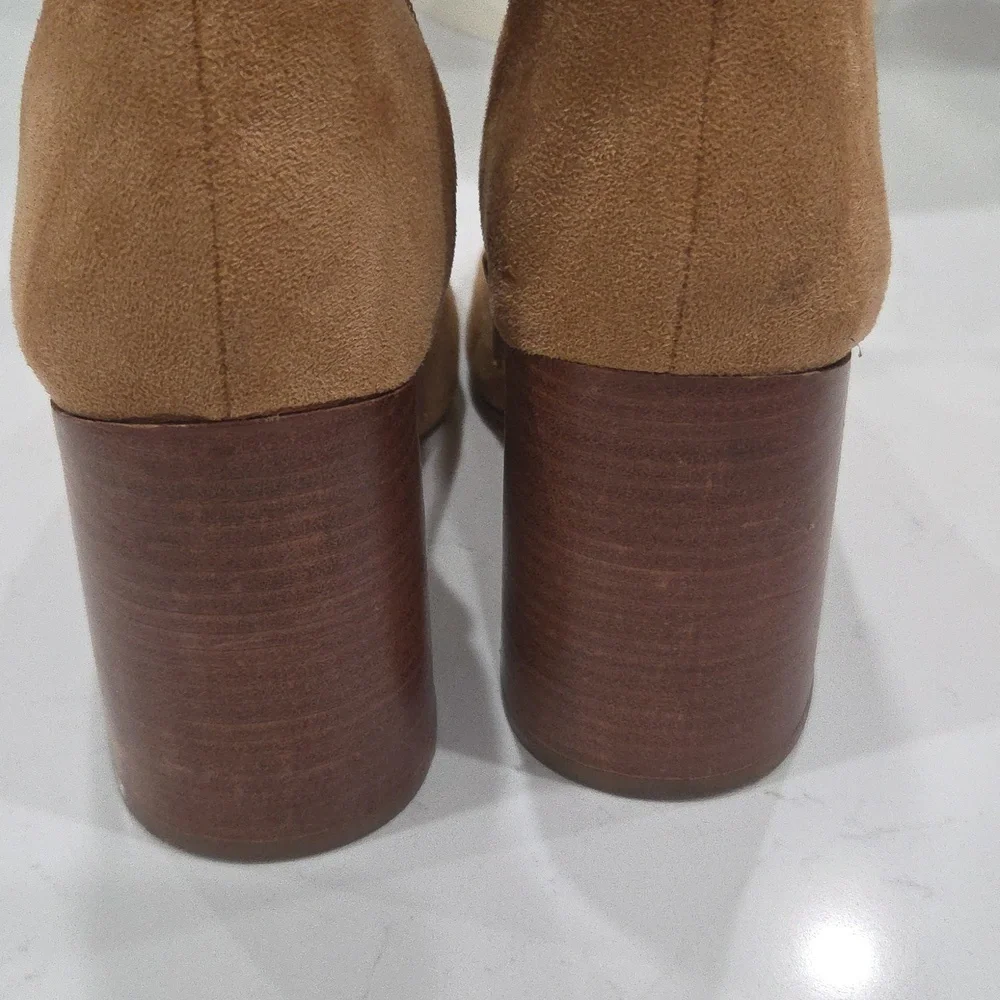 MADDEN GIRL WINDSLOW BLOCK HEEL STRETCH BOOTS SIZE 7.5